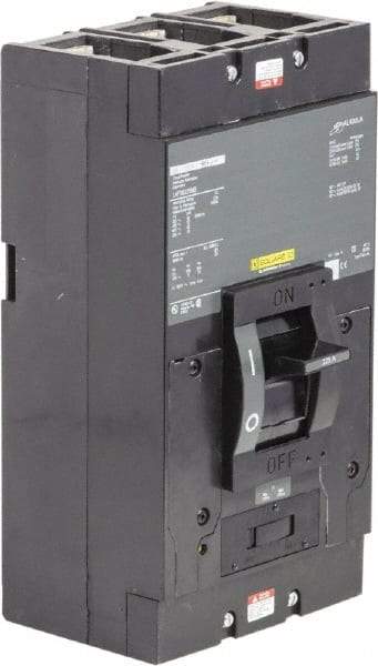 Square D - 225 Amp, 600 V, 3 Pole, Panel Mount Molded Case Circuit Breaker - Magnetic Trip, Multiple Breaking Capacity Ratings - Exact Industrial Supply