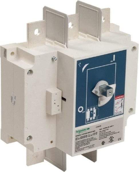 Schneider Electric - 600VAC at 50/60 Hz, 3 Pole, Nonfused Cam & Disconnect Switch - 10.98 Inch Wide x x 12.6 Inch High x x 5.51 Inch Deep - Exact Industrial Supply