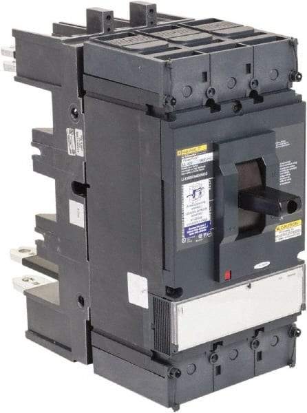 Square D - 600 Volt, 400 Amp, Automatic Molded Case Switch - 3, 4 Pole, 100 at 480 VAC kA Interrupting Rating, Plug In Connection, 5.51 Inch Wide x 1 Inch Deep x 13.38 Inch High - Exact Industrial Supply