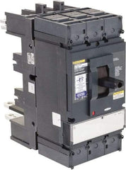 Square D - 600 Volt, 400 Amp, Automatic Molded Case Switch - 3, 4 Pole, 100 at 480 VAC kA Interrupting Rating, Plug In Connection, 5.51 Inch Wide x 1 Inch Deep x 13.38 Inch High - Exact Industrial Supply