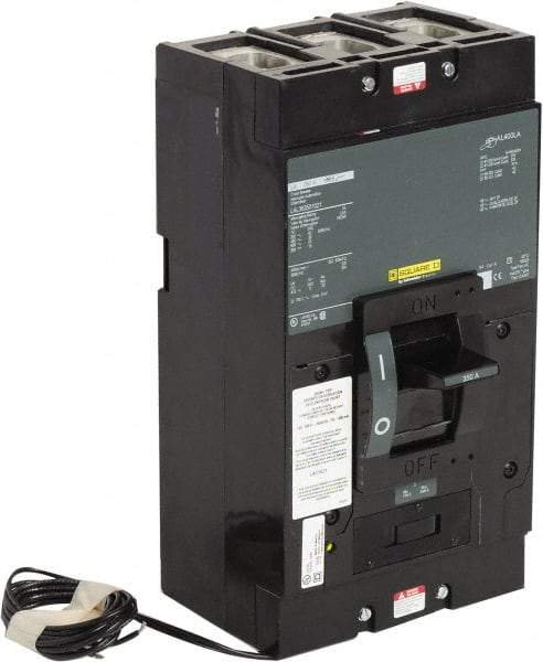 Square D - 350 Amp, 600 V, 3 Pole, Panel Mount Molded Case Circuit Breaker - Thermal Magnetic Trip, Multiple Breaking Capacity Ratings - Exact Industrial Supply