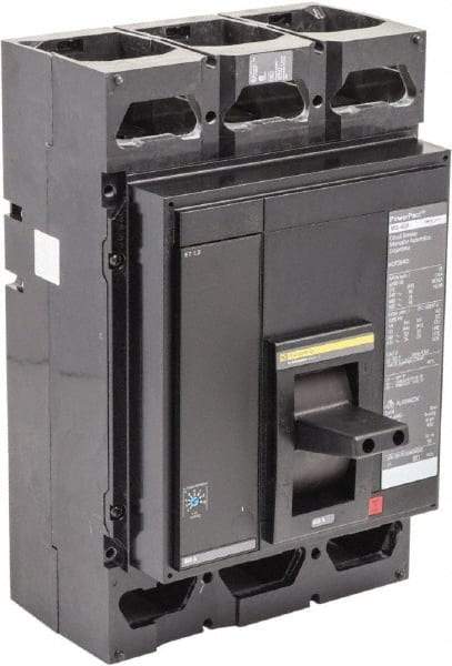 Square D - 400 Amp, 600 V, 3 Pole, Panel Mount Molded Case Circuit Breaker - Multiple Breaking Capacity Ratings - Exact Industrial Supply