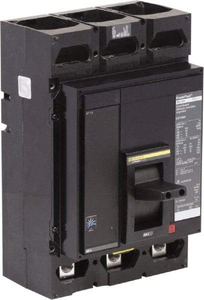 Square D - 600 Amp, 3 Pole, Panel Mount Molded Case Circuit Breaker - Electronic Trip, Multiple Breaking Capacity Ratings, 3/0 AWG, 8.1 Inch Deep x 12.8 Inch High x - Exact Industrial Supply