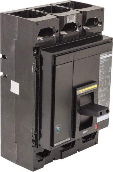 Square D - 600 Amp, 600 V, 3 Pole, Panel Mount Molded Case Circuit Breaker - Multiple Breaking Capacity Ratings - Exact Industrial Supply