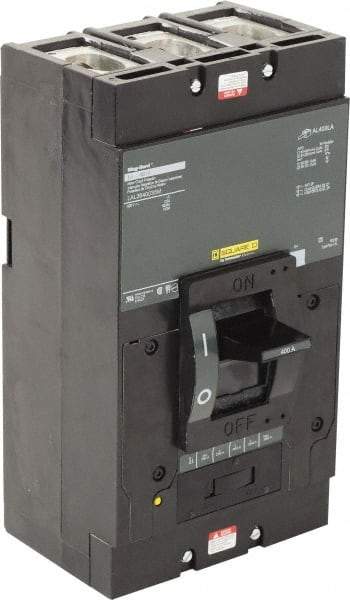 Square D - 400 Amp, 600 V, 3 Pole, Panel Mount Motor Circuit Breaker - Thermal Magnetic Trip, Multiple Breaking Capacity Ratings - Exact Industrial Supply