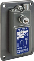 Square D - SPDT, NC/NO, Screw Terminal, Rotary Head Actuator, General Purpose Limit Switch - 1, 2, 4, 12, 13 NEMA Rating, IP65 IPR Rating, Flush Mount - Exact Industrial Supply