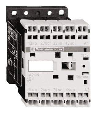 Schneider Electric - 2NC/2NO, 110 VAC at 50/60 Hz Control Relay - 17 V - Exact Industrial Supply