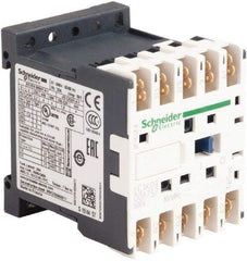 Schneider Electric - 4 Pole, 500 Coil VAC at 50/60 Hz, 16 Amp at 690 VAC and 20 Amp at 440 VAC, Nonreversible IEC Contactor - BS 5424, CSA, IEC 60947, NF C 63-110, RoHS Compliant, UL Listed, VDE 0660 - Exact Industrial Supply