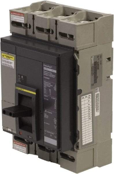 Square D - 600 Amp, 600 VAC, 3 Pole, Plug In Molded Case Circuit Breaker - Electronic Trip, 3/0 AWG - Exact Industrial Supply