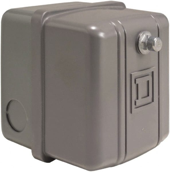 Square D - 1 NEMA Rated, DPST, 20 to 40 psi, Electromechanical Pressure and Level Switch - Exact Industrial Supply