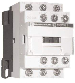 Schneider Electric - 2NC/3NO, 240 VAC at 50/60 Hz Control Relay - 17 V - Exact Industrial Supply