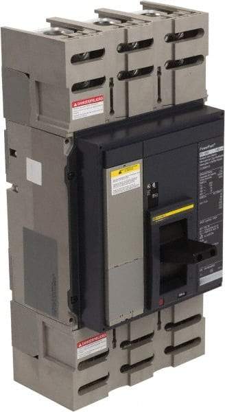 Square D - 800 Amp, 600 VAC, 3 Pole, Plug In Molded Case Circuit Breaker - Electronic Trip, 3/0 AWG - Exact Industrial Supply