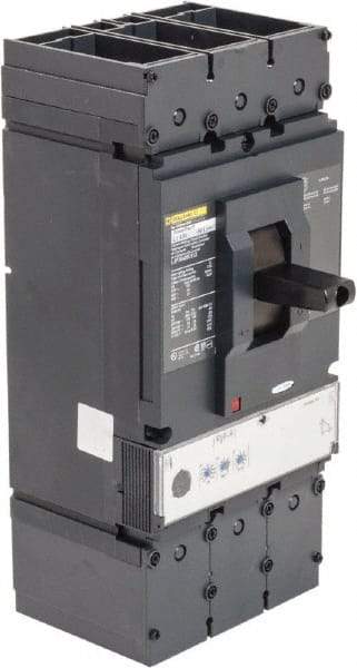 Square D - 400 Amp, 600 VAC, 3 Pole, Panel Mount Molded Case Circuit Breaker - Electronic Trip, 110mm Deep x 340mm High x 140mm Wide - Exact Industrial Supply