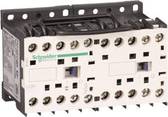 Schneider Electric - 3 Pole, 230 to 240 Coil VAC at 50/60 Hz, 6 Amp at 440 VAC, Reversible IEC Contactor - BS 5424, CSA, IEC 60947, NF C 63-110, RoHS Compliant, UL Listed, VDE 0660 - Exact Industrial Supply