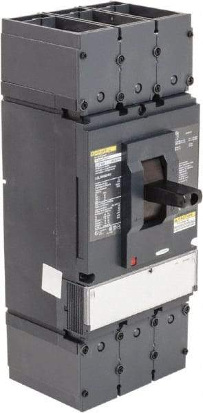 Square D - 600 Volt, 400 Amp, Automatic Molded Case Switch - 3 Pole, 18 at 600 VAC, 35 at 480 VAC, 65 at 240 VAC kA Interrupting Rating, Line/Load Lug Connection - Exact Industrial Supply
