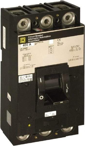 Square D - 250 Amp, 600 V, 3 Pole, Panel Mount Molded Case Circuit Breaker - Thermal Magnetic Trip, Multiple Breaking Capacity Ratings - Exact Industrial Supply