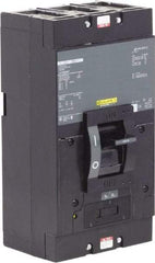 Square D - 400 Amp, 600 VAC, 3 Pole, Molded Case Circuit Breaker - Thermal Magnetic Trip, 22 kA at 600 VAC Breaking Capacity, 1 AWG, 147mm Deep x 279mm High x 356mm Wide - Exact Industrial Supply