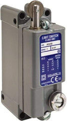 Square D - SPDT, NC/NO, 600 VAC, Screw Terminal, Roller Plunger Actuator, General Purpose Limit Switch - 1, 2, 4, 12, 13 NEMA Rating, IP65 IPR Rating, Surface Mount - Exact Industrial Supply