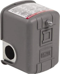 Square D - 1 NEMA Rated, General Purpose Pressure and Level Switch - Fixed Pressure, 575 VAC, Screw Terminal, For Use with Electrically Driven Air Compressors - Exact Industrial Supply