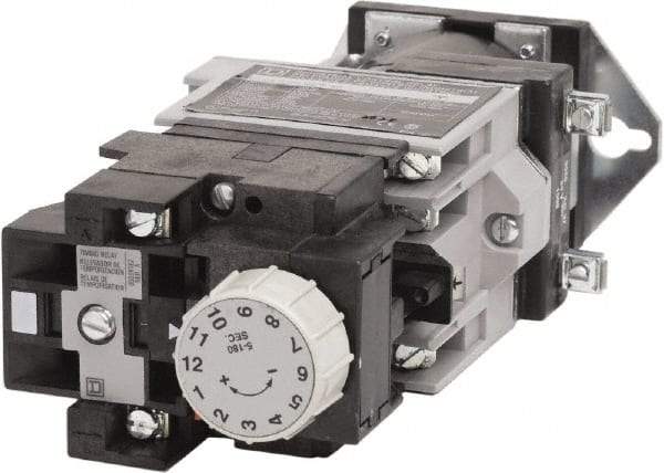 Square D - Time Delay Relay - 5 & 10 Contact Amp, 24 VDC - Exact Industrial Supply