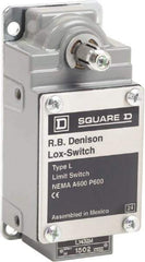 Square D - 10 Amp, NO/NC Configuration, Left Hand Operation, Rope Operated Limit Switch - Automatic Reset, Cable Pull, 600 VAC - Exact Industrial Supply