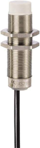 Telemecanique Sensors - NPN, PNP, 12mm Detection, Cylinder, Inductive Proximity Sensor - 2 Wires, IP68, IP69, 24 to 240 VAC @ 50/60 Hz, 24 to 240 VDC, M18x1 Thread, 60mm Long - Exact Industrial Supply