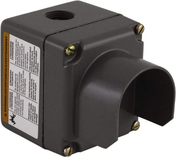 Schneider Electric - 1 Hole, 30mm Hole Diameter, Aluminum Pushbutton Switch Enclosure - 1, 3, 4, 6, 12, 13 NEMA Rated - Exact Industrial Supply