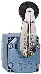 Telemecanique Sensors - 4P, NC/NO, 240 VAC, Screw Terminal, Roller Lever Actuator, General Purpose Limit Switch - IP54 IPR Rating - Exact Industrial Supply