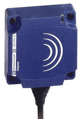 Telemecanique Sensors - NPN, NC, Flat, Inductive Proximity Sensor - 3 Wires, IP68, 12 to 24 VDC, 40mm Wide - Exact Industrial Supply