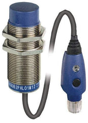 Telemecanique Sensors - NPN, 11 to 18mm Detection, Cylinder, Inductive Proximity Sensor - 3 Wires, IP67, IP69, 12 to 24 VDC, M30x1.5 Thread, 63mm Long - Exact Industrial Supply