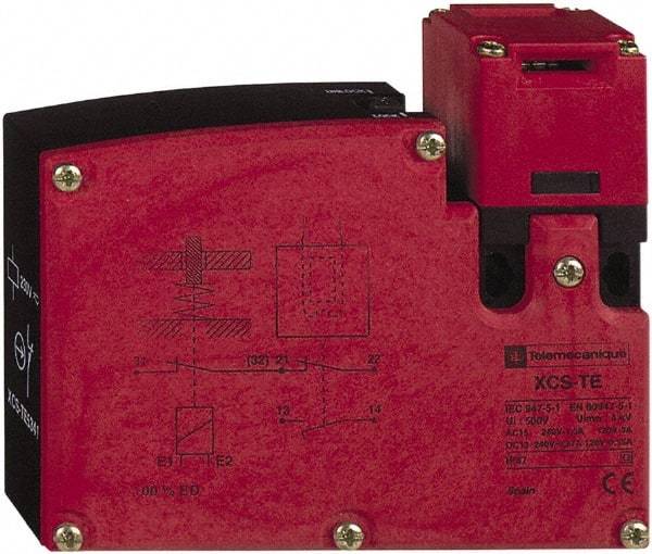 Telemecanique Sensors - NO/NC Configuration, Multiple Amp Level, Plastic Key Safety Limit Switch - 110mm Wide x 33mm Deep x 94mm High, IP67 Ingress Rating - Exact Industrial Supply