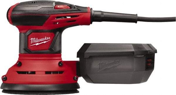 Milwaukee Tool - 5" Pad, 7,000 to 12,000 OPM, Electric Orbital Sander - Round, Random Orbital Sander, 3 Amps - Exact Industrial Supply