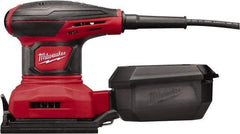 Milwaukee Tool - 14,000 OPM, Electric Orbital Sander - Rectangular, Palm Sander, 3 Amps - Exact Industrial Supply