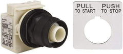 Schneider Electric - 30mm Mount Hole, Extended Straight, Pushbutton Switch Only - Maintained (MA), Momentary (MO) - Exact Industrial Supply