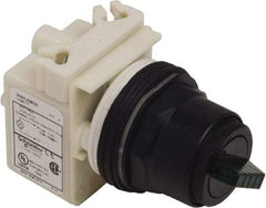 Schneider Electric - 30mm Mount Hole, 2 Position, Knob Operated, Selector Switch Only - Maintained (MA), Nonilluminated, without Contact Blocks, Shock and Vibration Resistant - Exact Industrial Supply