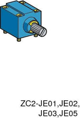 Telemecanique Sensors - 3.7 Inch Long, Limit Switch Head - For Use with ZC2JC1, ZC2JC18, ZC2JC2, ZC2JC28, ZC2JD1, ZC2JD2, ZC2JY11, ZC2JY12, ZC2JY13, ZC2JY31, ZC2JY51, ZC2JY81, ZC2JY91 - Exact Industrial Supply