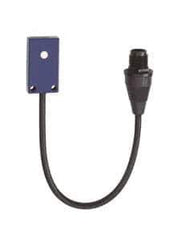 Telemecanique Sensors - PNP, 0.1m Detection, Flat, Ultrasonic Proximity Sensor - 3 Wires, IP67, 12 to 24 VDC, 8mm Wide - Exact Industrial Supply