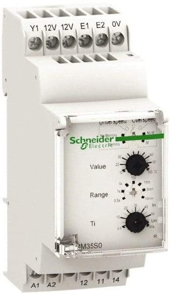 Schneider Electric - NC/NO, 24-240 VAC/DC Control Relay - DIN Rail Mount - Exact Industrial Supply