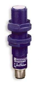 Telemecanique Sensors - NPN, PNP, 0.15m Detection, Cylinder, Ultrasonic Proximity Sensor - 4 Wires, IP67, 12 to 24 VDC, M18x1 Thread, 18mm Wide - Exact Industrial Supply