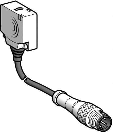 Telemecanique Sensors - PNP, 10 to 15mm Detection, Flat, Inductive Proximity Sensor - 3 Wires, IP67, 12 to 24 VDC, 26mm Wide - Exact Industrial Supply