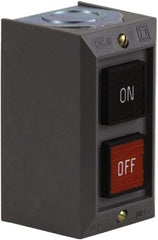 Schneider Electric - 2 Operator, Projecting Pushbutton Control Station - Off, On (Legend), Momentary Switch, NO/NC Contact, NEMA 1 - Exact Industrial Supply