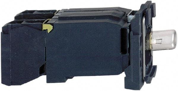 Schneider Electric - 400 VAC at 50/60 Hz Blue Lens LED Indicating Light - Screw Clamp Connector, Vibration Resistant - Exact Industrial Supply