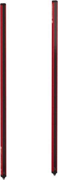 Telemecanique Sensors - 105 Beam, 41.73 Inch Height Protection, 3, 6m Max Sensing, 14 to 131°F, Finger/Hand Protection 4, Safety Light Curtain - 24 VDC, Red, Aluminum - Exact Industrial Supply
