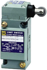 Square D - DPDT, 2NC/2NO, 600 Volt Screw Terminal, Roller Plunger Actuator, General Purpose Limit Switch - 1, 2, 4, 6, 12, 13, 6P NEMA Rating, IP67 IPR Rating - Exact Industrial Supply