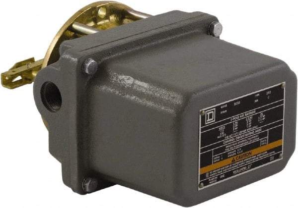 Square D - 7 and 9 NEMA Rated, DPST-DB, Float Switch Pressure and Level Switch - 575 VAC, Line-Load-Load-Line Terminal - Exact Industrial Supply