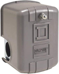 Square D - 3R NEMA Rated, DP, 8 to 20 psi, Electromechanical Pressure and Level Switch - Adjustable Pressure, 460/575 VAC, 1/4 Inch Connector, For Use with Power Circuits - Exact Industrial Supply