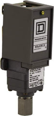 Square D - 1 NEMA Rated, SPDT, 90 to 2,900 psi, Electromechanical Pressure and Level Switch - Adjustable Pressure, 120 VAC at 6 Amp, 125 VDC at 0.22 Amp, 240 VAC at 3 Amp, 250 VDC at 0.27 Amp, 1/4 Inch Connector, Screw Terminal, For Use with 9012G - Exact Industrial Supply