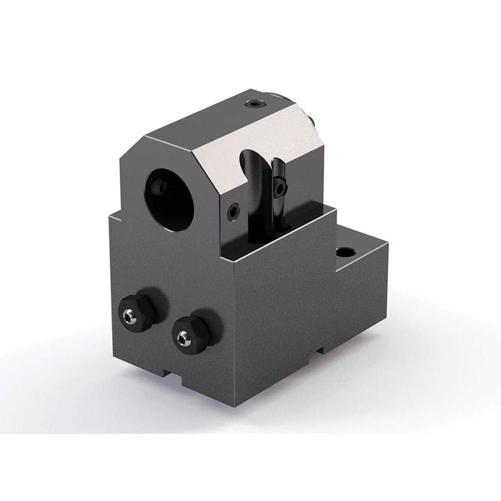 Global CNC Industries - Turret & VDI Tool Holders; Type: Mori ID Block ; Clamping System: 70mm X 62mm ; Tool Axis: ID ; Through Coolant: No ; Additional Information: 4 Mounting Holes - Exact Industrial Supply