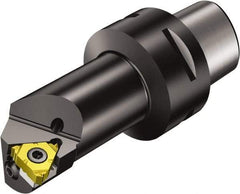 Sandvik Coromant - Insert Style 266.LL-16.., 60mm Head Length, Left Hand Cut, Internal/External Modular Threading Cutting Unit Head - System Size C3, 14mm Center to Cutting Edge, Series CoroThread 266 - Exact Industrial Supply