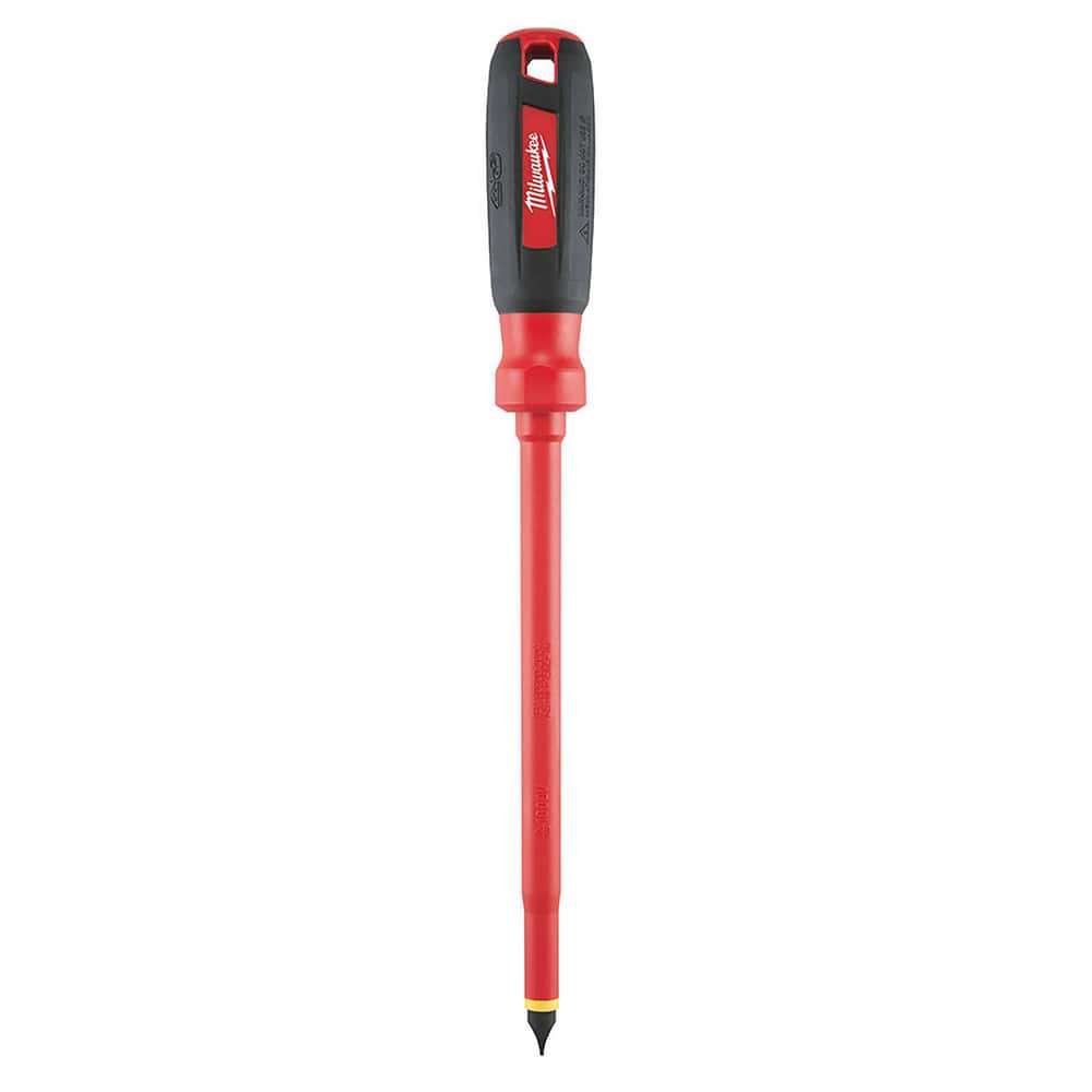 Precision & Specialty Screwdrivers; Tool Type: Cabinet Screwdriver; Blade Length (mm): 0; Shaft Length: 10 in; Handle Color: Red; Black; Insulated: Yes; Overall Length (Inch): 14.00; Tool Type: Cabinet Screwdriver; Posidriv Point Size: 1; Handle Style: Re